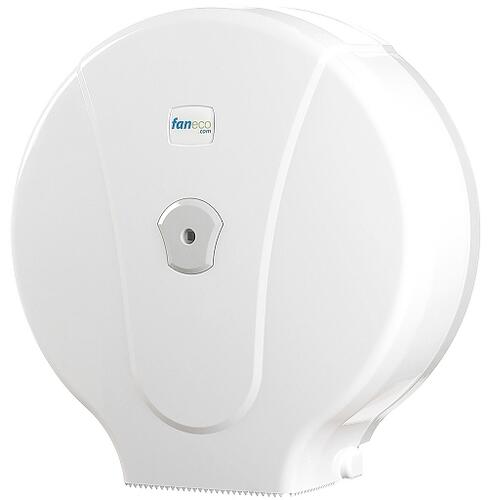 Dispenser till toalettpapper, Maxi Jumbo rullar - Vit plast - Modell Pop