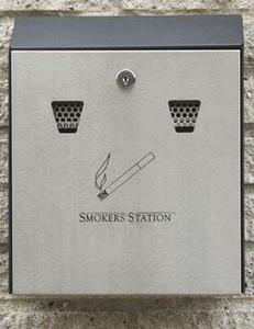 Smokers Station - Svart/Borstat Stål