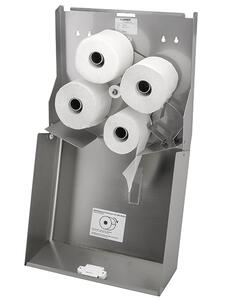 Multi-rulle dispenser till toalettpapper - SanTRAL MRU, Rostfritt stål